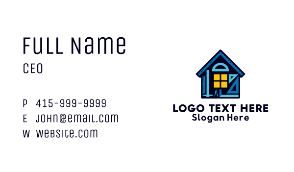 Housing Construction Tools Business Card Design Image Preview