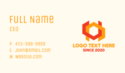Abstract Geometric Shapes Business Card Image Preview