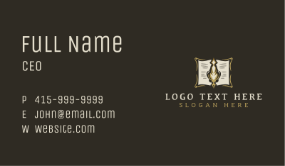 Feather Quill Paper Business Card Image Preview