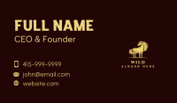 Wild Mustang Horse  Business Card Image Preview