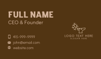 Reindeer Coffee Shop Business Card Image Preview