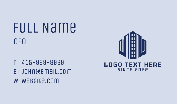 Building Structures Contractor Business Card Design Image Preview