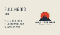 Sunset Mountain Outdoor Travel Business Card Image Preview