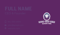 Gradient Skull Hoodie Business Card Design