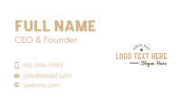 Classic Vintage Wordmark Business Card Image Preview