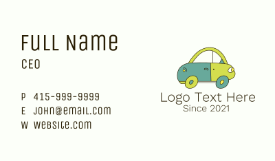 Multicolor Toy Car Business Card Image Preview