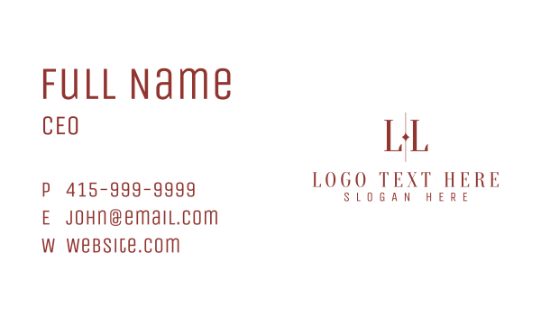 Fashion Brand Agency Business Card Design Image Preview