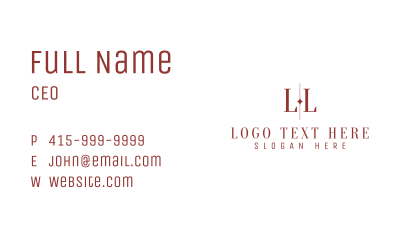 Fashion Brand Agency Business Card Image Preview
