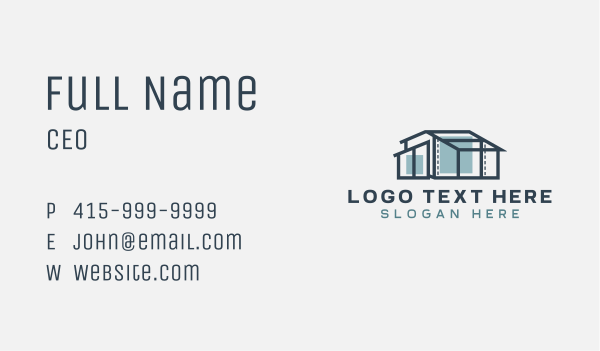 Home Builder Architect Business Card Design Image Preview