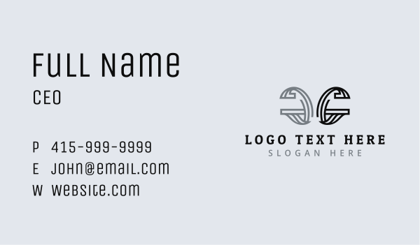 Fancy Decoration Letter G Business Card Design Image Preview
