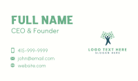 Human Tree Eco Leaves Business Card Preview