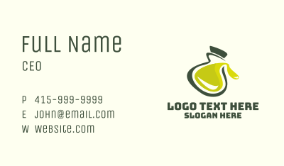 Olive Oil Bottle Business Card Image Preview