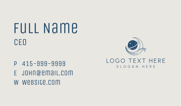 Dream Crescent Moon Business Card Design Image Preview