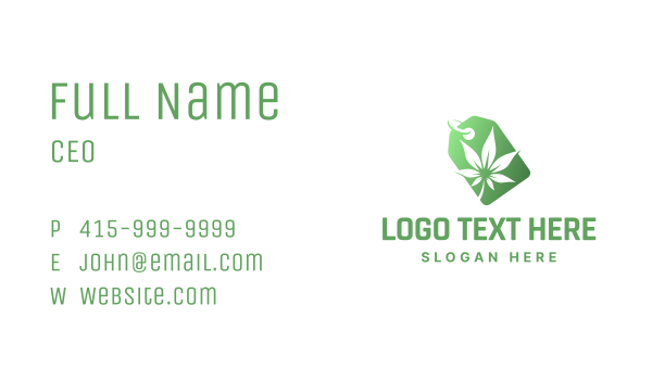Green Cannabis Store Business Card Design Image Preview