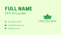 Tropical Leaf Droplet Business Card Image Preview