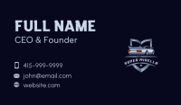 Garage Car Shield Business Card Image Preview