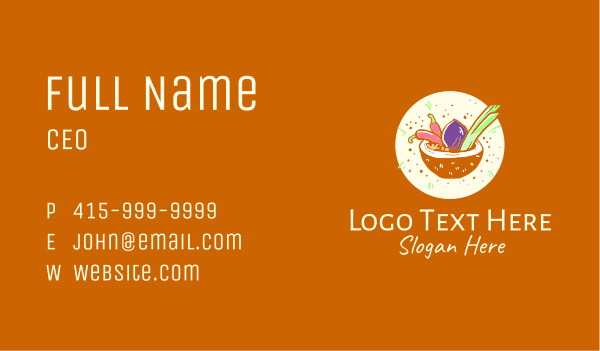 Coconut Ingredients Bowl Business Card Design Image Preview