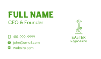 Green Guitar Outline  Business Card Image Preview