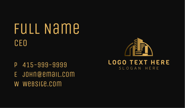 Real Estate City Building Business Card Design Image Preview