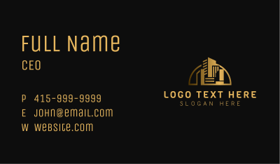 Real Estate City Building Business Card Image Preview