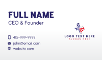 Texas Flag Map Business Card Preview