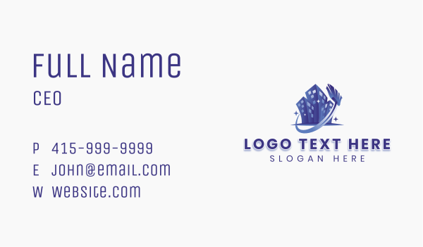 City Building Cleaning Business Card Design Image Preview