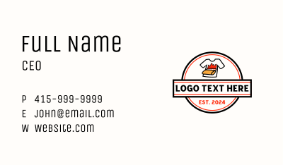 T-shirt Screen Print Clothing Business Card Image Preview