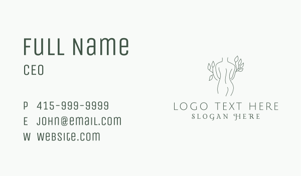 Natural Plastic Surgery Business Card Design Image Preview