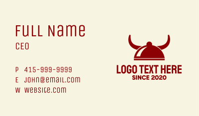 Red Horns Buffet Business Card Image Preview