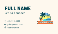 Summer Beach Paradise Business Card Preview
