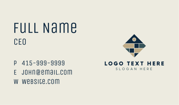 Flooring Tile Pattern Business Card Design Image Preview