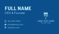 Blue Paint Roller Fence Business Card Image Preview