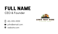 Construction Heavy Equipment Business Card Design