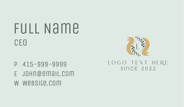 Corporate Law Lettermark Business Card Design Image Preview