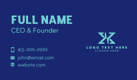 Gamer Letter X Business Card Design