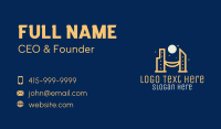 Night City Skyline Business Card Design