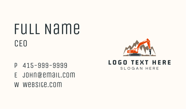 Civil Engineering  Driller Business Card Design Image Preview