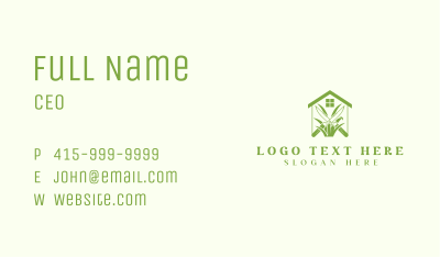 Green House Gardening Shears Business Card Image Preview