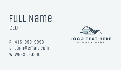 Roof Home Subdivision Business Card Image Preview