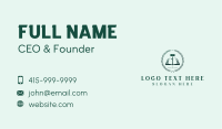 Judge Courthouse Gavel Business Card Design