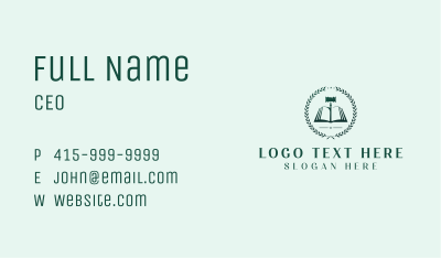 Judge Courthouse Gavel Business Card Image Preview