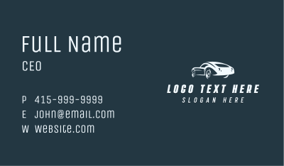 Car Detailing Vehicle Business Card Image Preview