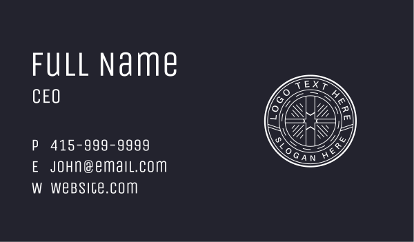 Hipster Auto Wheel Business Card Design Image Preview