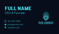 Blue Microchip Technology Business Card Image Preview