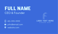 Tech Company Letter F Business Card Image Preview