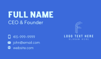 Tech Company Letter F Business Card Preview