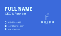 Tech Company Letter F Business Card Image Preview