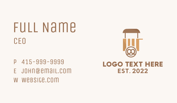 Pretzel Food Truck  Business Card Design Image Preview