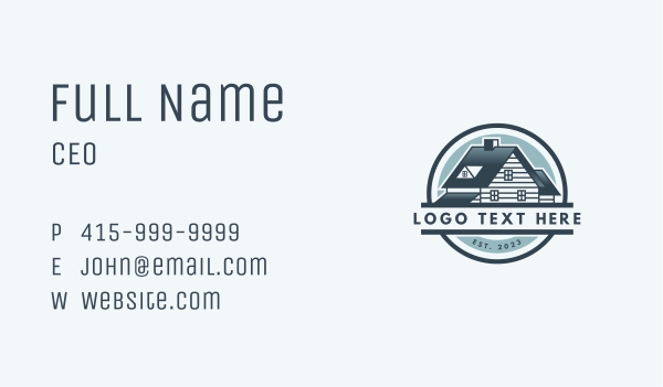 Generic Housing Roof Business Card Design Image Preview