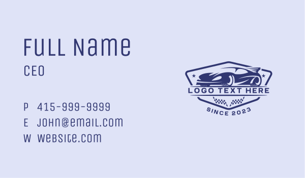 Car Flag Racing Business Card Design Image Preview